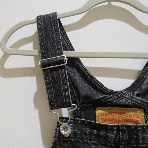 LEVI'S Premium Red Tab™ Overalls in Darkly Wash Black Utility Workwear NWT - Picture 7 of 16